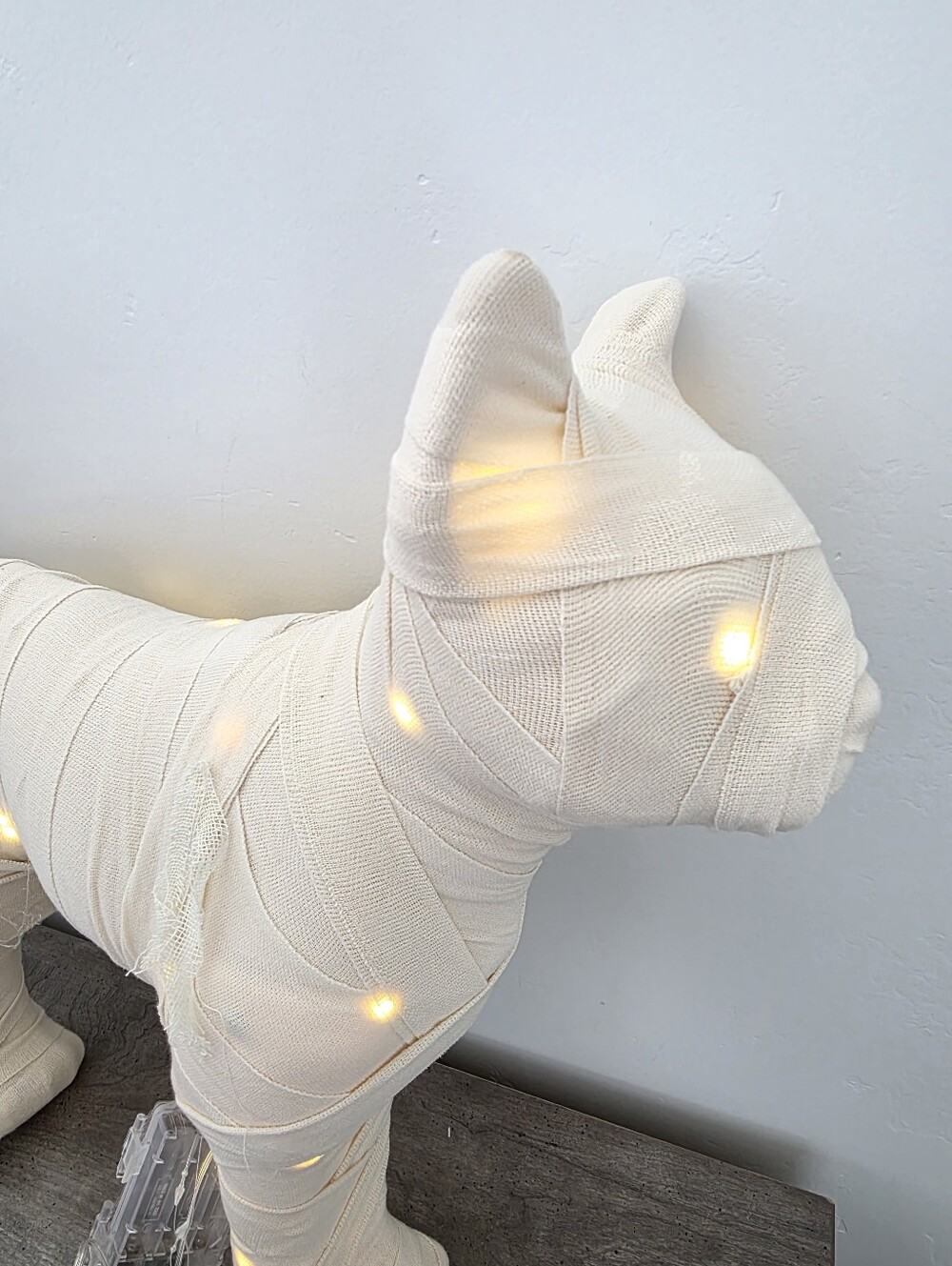 Martha Stewart Halloween Mummy Cat Light Up Decor New - Picture 4 of 9